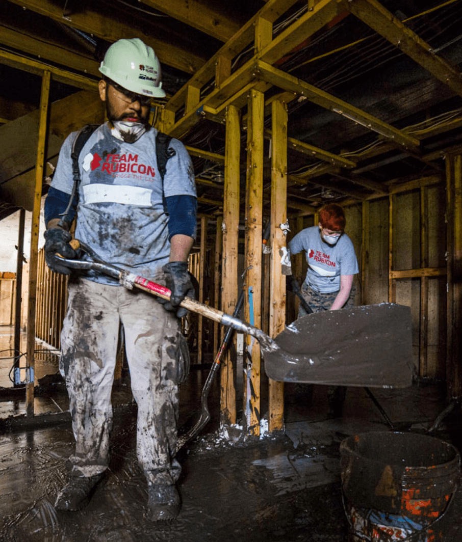 A man wearing a shirt that says team medicon.