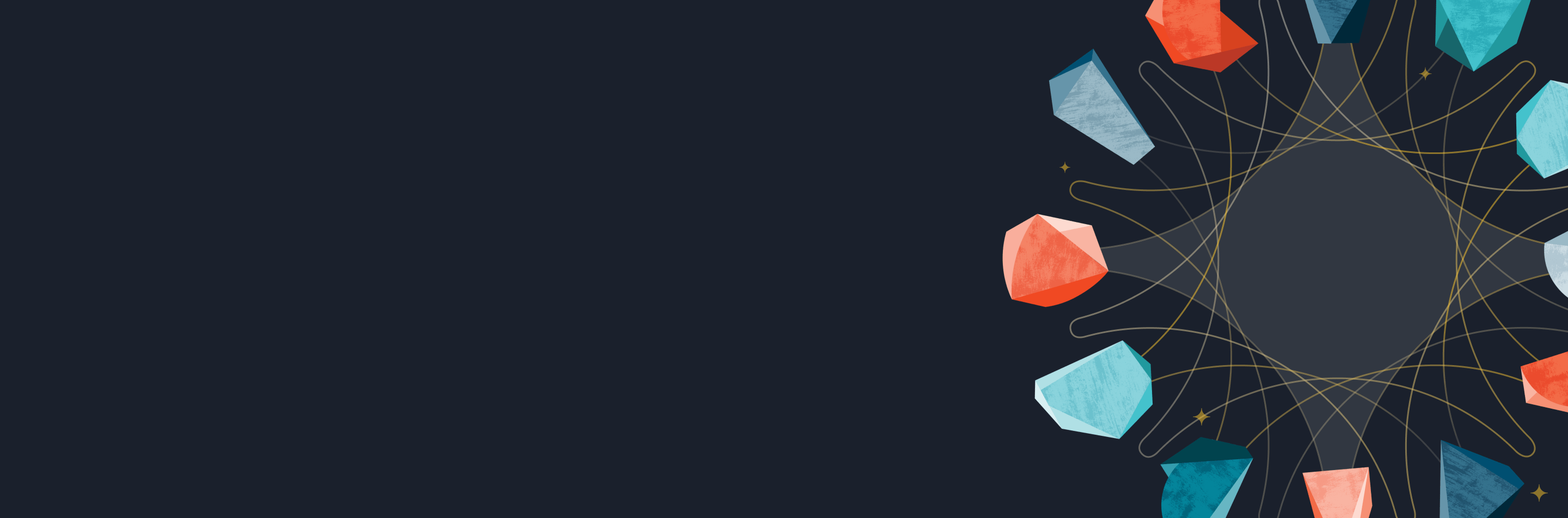 a black background with a circle of diamonds on it