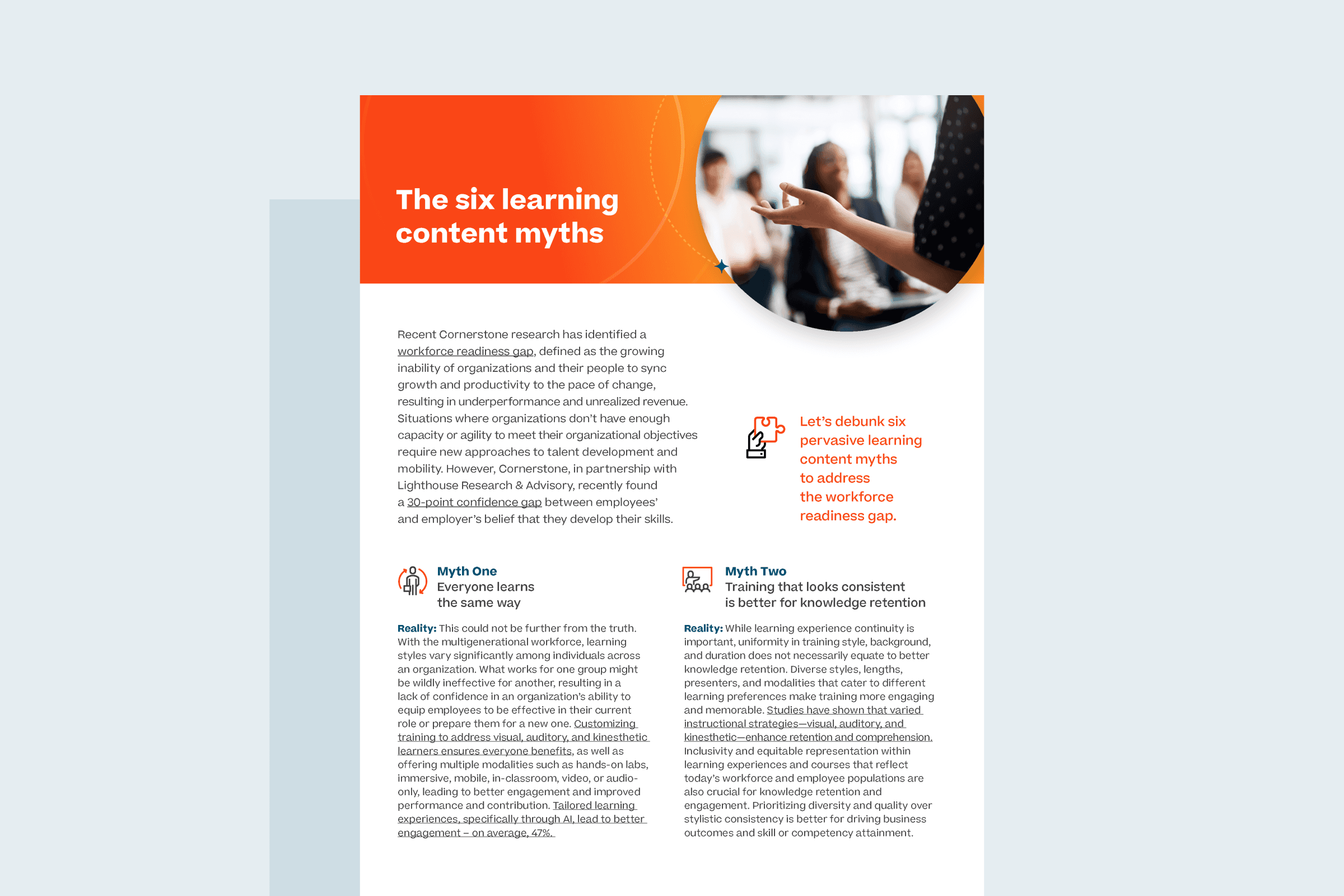 Sei miti sui contenuti formativi